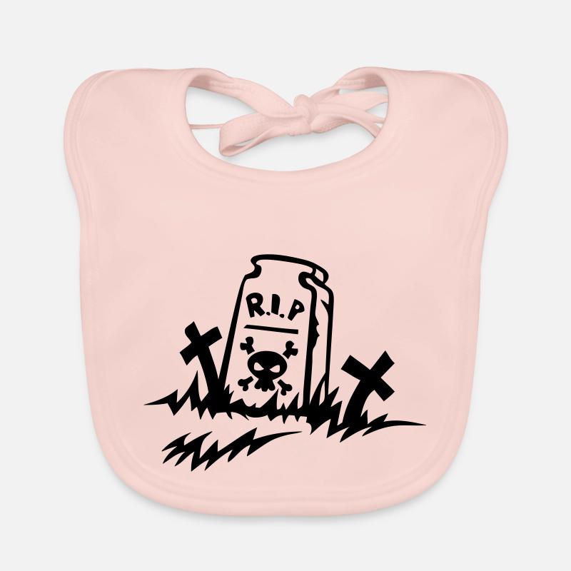 rip reste in peace tombe dessin Bavoir bio Bébé