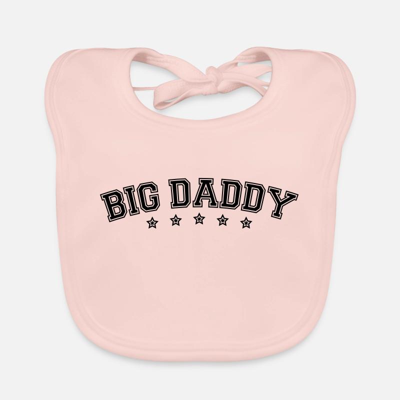 Logo Vatertag Big Daddy Held Papa Vater Baby Bio-Lätzchen