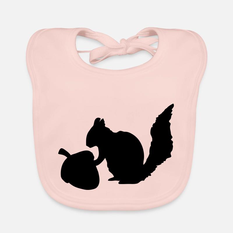 Eichhörnchen Nuss Baby Bio-Lätzchen