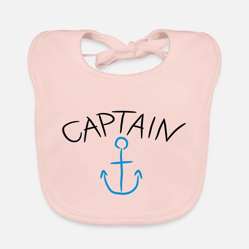 Capitaine ancre Comic Logo Bavoir bio Bébé
