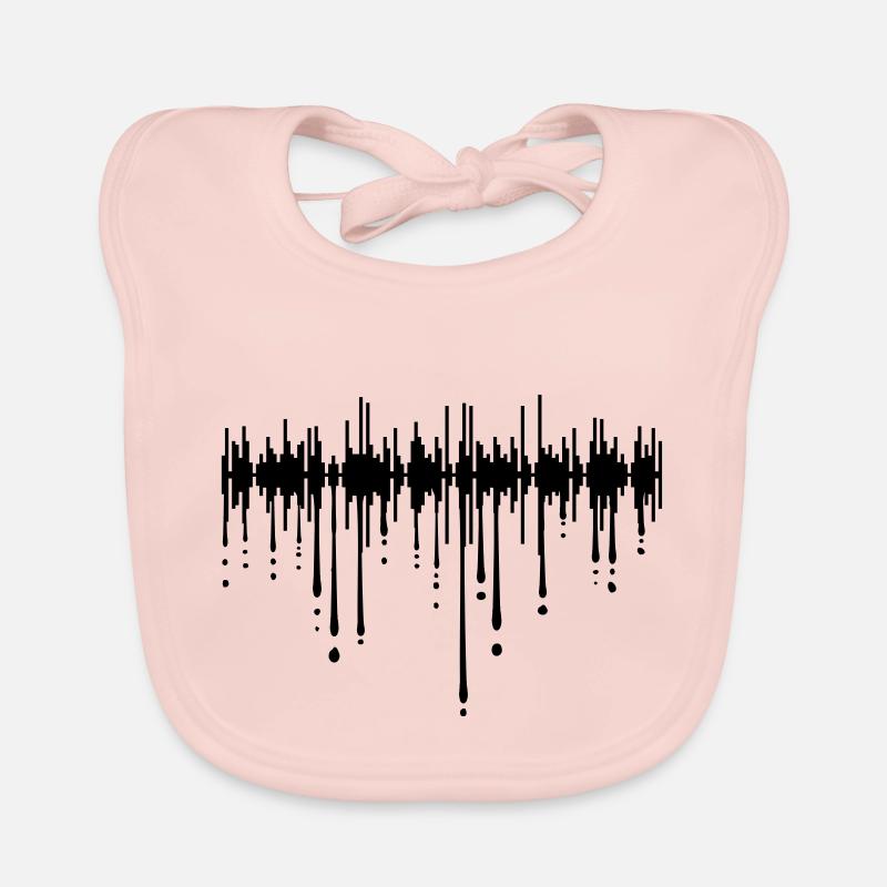 soundtrack drops graffiti mirroring sound play cool Organic Baby Bibs