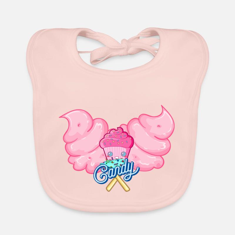 Candy Candy - Baby Bio-Lätzchen - Rose