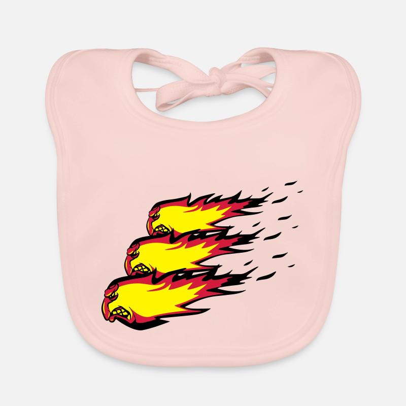 Fire flame formation de boule de feu agro Bavoir bio Bébé