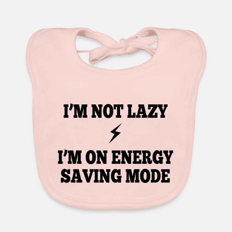 I'm not lazy, I'm on energy saving mode Baby Bio-Lätzchen