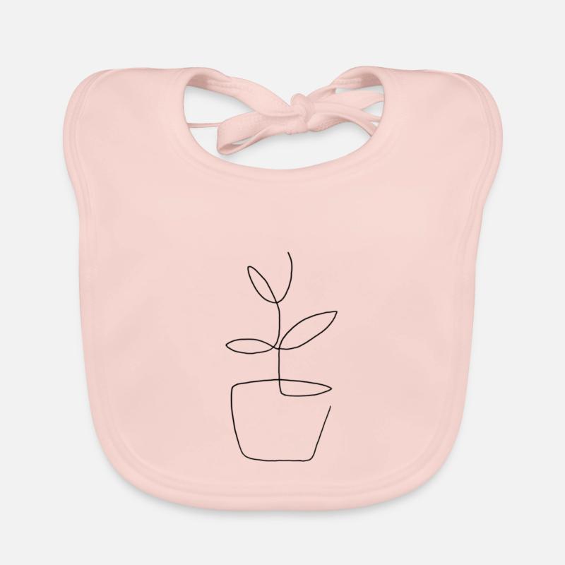 Fleur minimaliste Bavoir bio Bébé