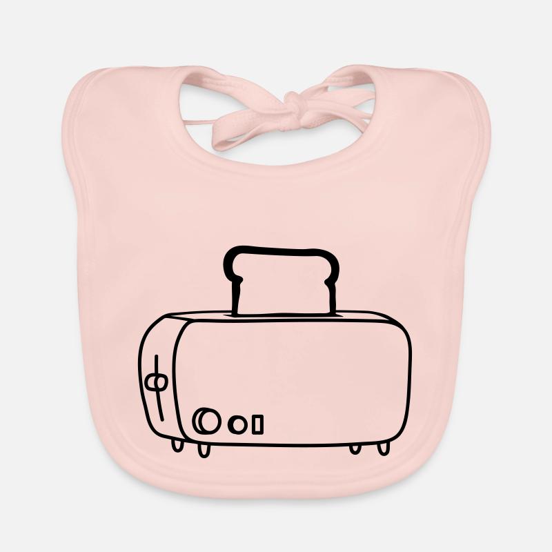 cool cartoon toaster Baby Bio-Lätzchen