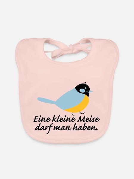kleine Meise - Baby Bio-Lätzchen - Rose - Vorne