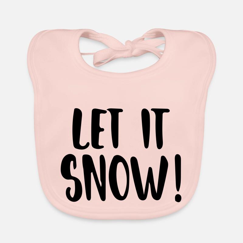 Let it Snow Organic Baby Bibs