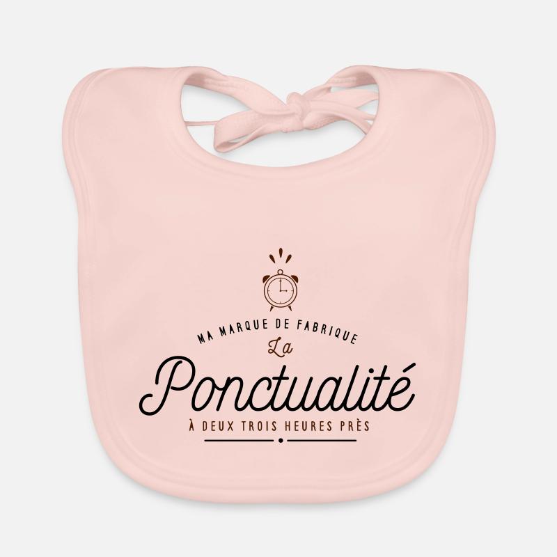 Ma marque de fabrique la Ponctualité Bavoir bio Bébé