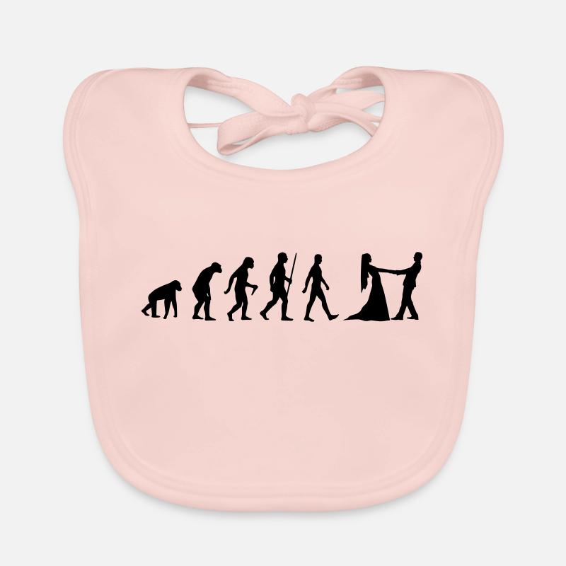 Evolution couple dance couple dance classic waltz monkey Organic Baby Bibs
