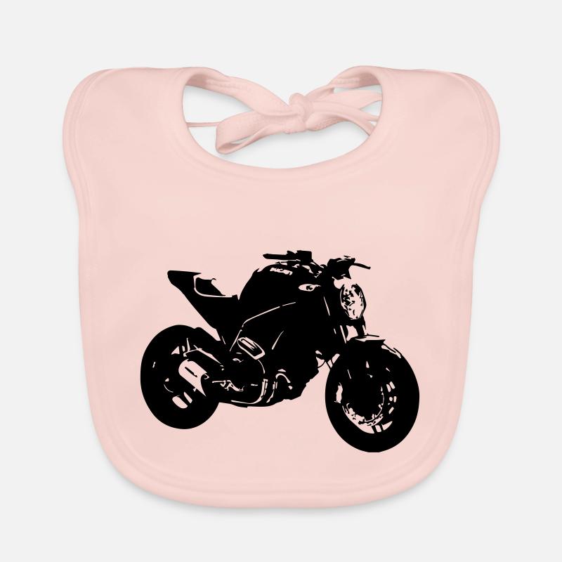moto monster Bavoir bio Bébé