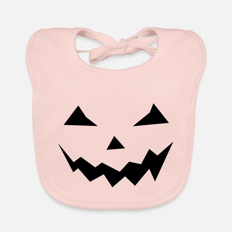 Halloween pumpkin Organic Baby Bibs