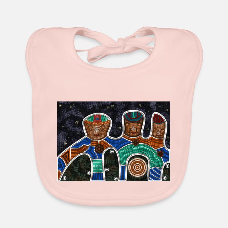 Relation amicale - Bavoir bio Bébé - rose