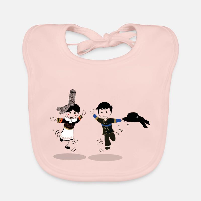 Breton characters Organic Baby Bibs