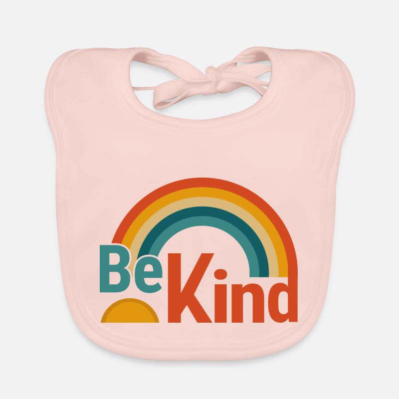 freundlich sein - Baby Bio-Lätzchen - Rose