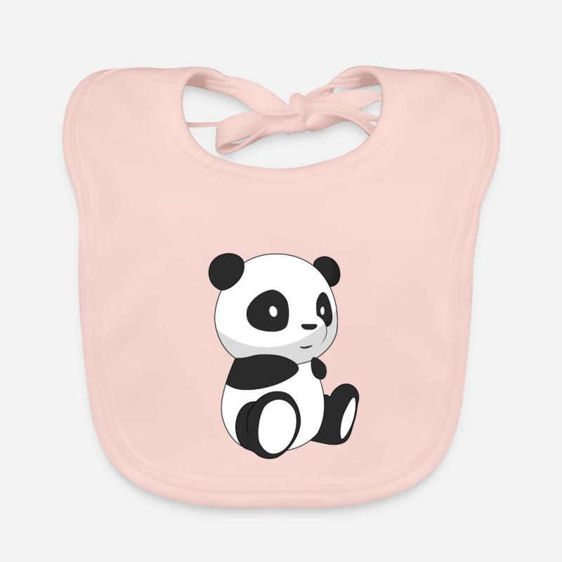 Panda, der lächelt Baby Bio-Lätzchen