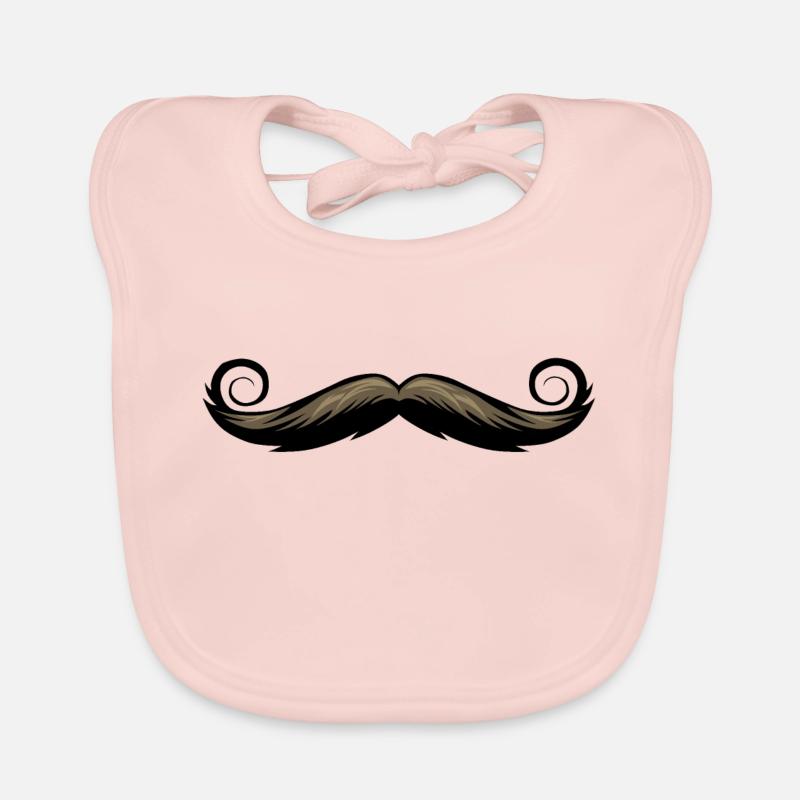 moustache dessin Bavoir bio Bébé