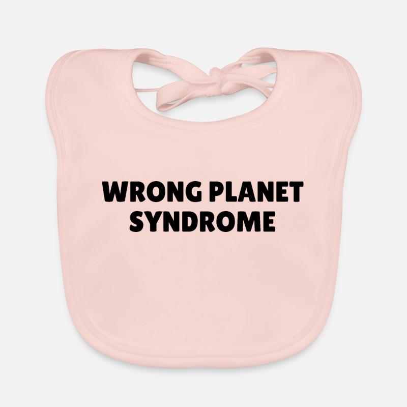 Wrong Planet Syndrome Autisme Asperger Sort Bavoir bio Bébé