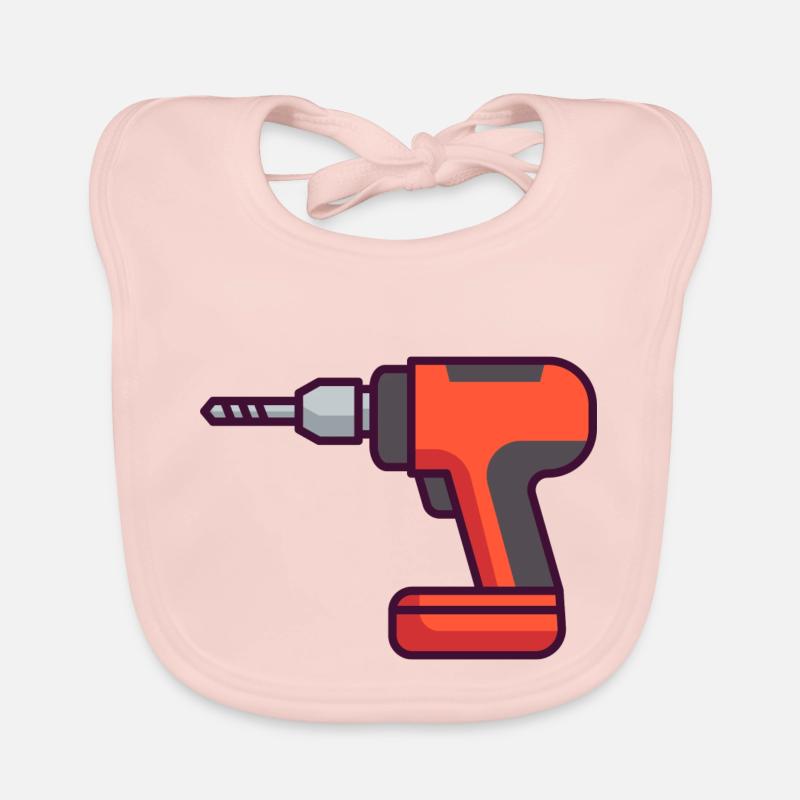 Elektro Bohrer Baby Bio-Lätzchen