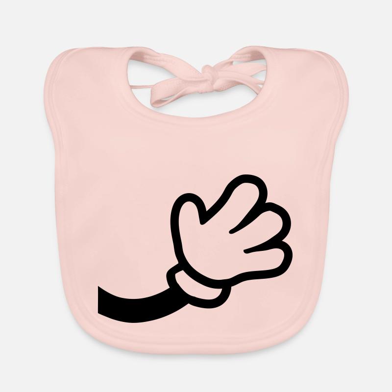 Geste de la main comique Bavoir bio Bébé