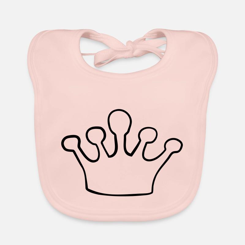 Couronne peinte de dessin animé Bavoir bio Bébé