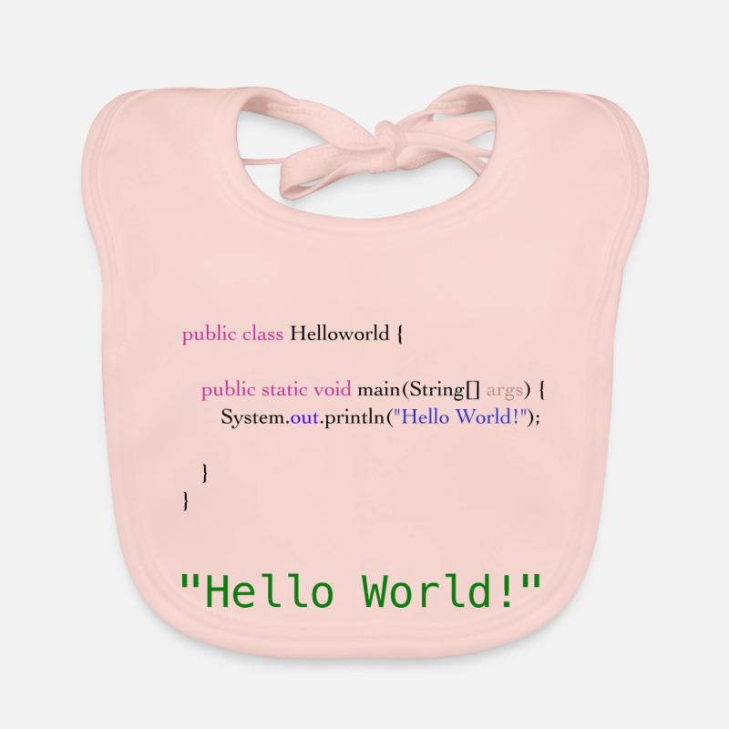 Hello World Code Baby Bio-Lätzchen
