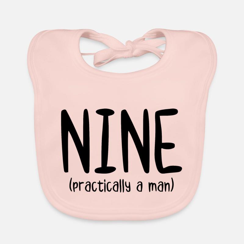 Nine Practically a Man Organic Baby Bibs