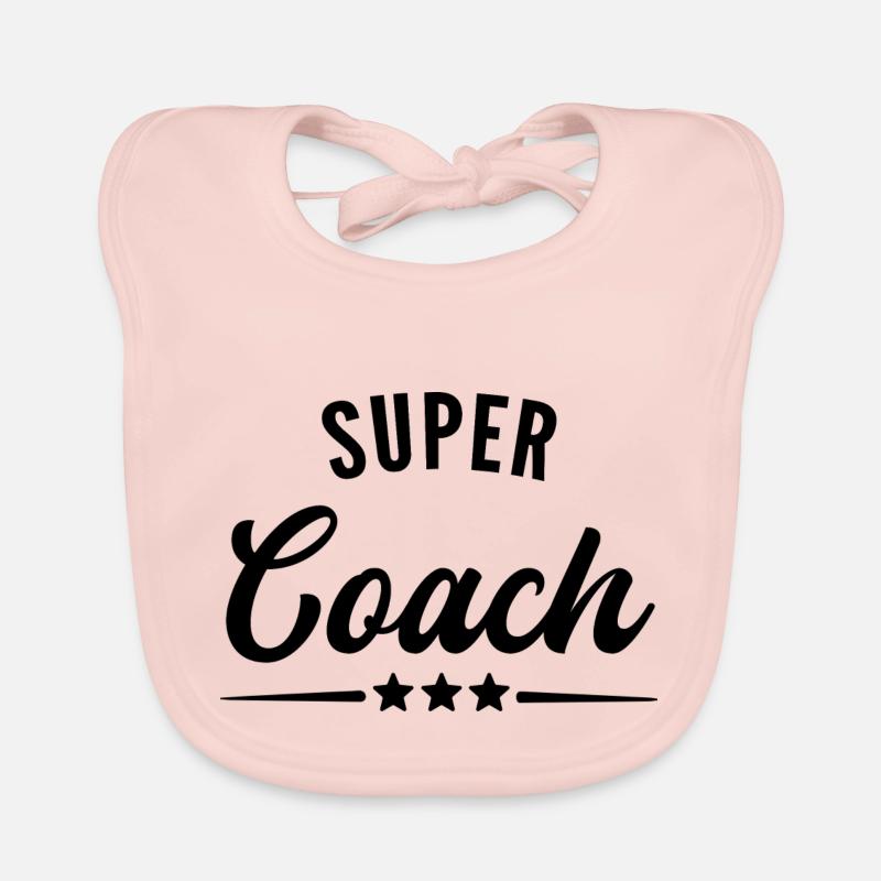 super coach - Bavoir bio Bébé - rose