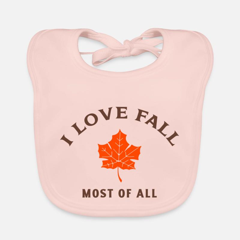 fall - Baby Bio-Lätzchen - Rose
