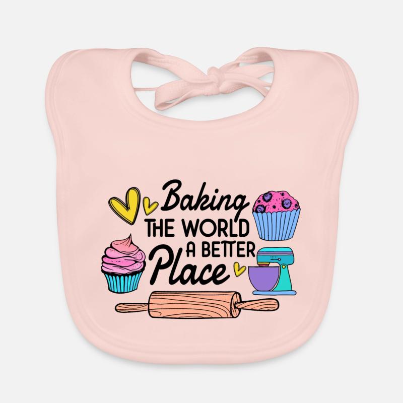 Baking Baker Baker Bakery Confectionery Cake Organic Baby Bibs