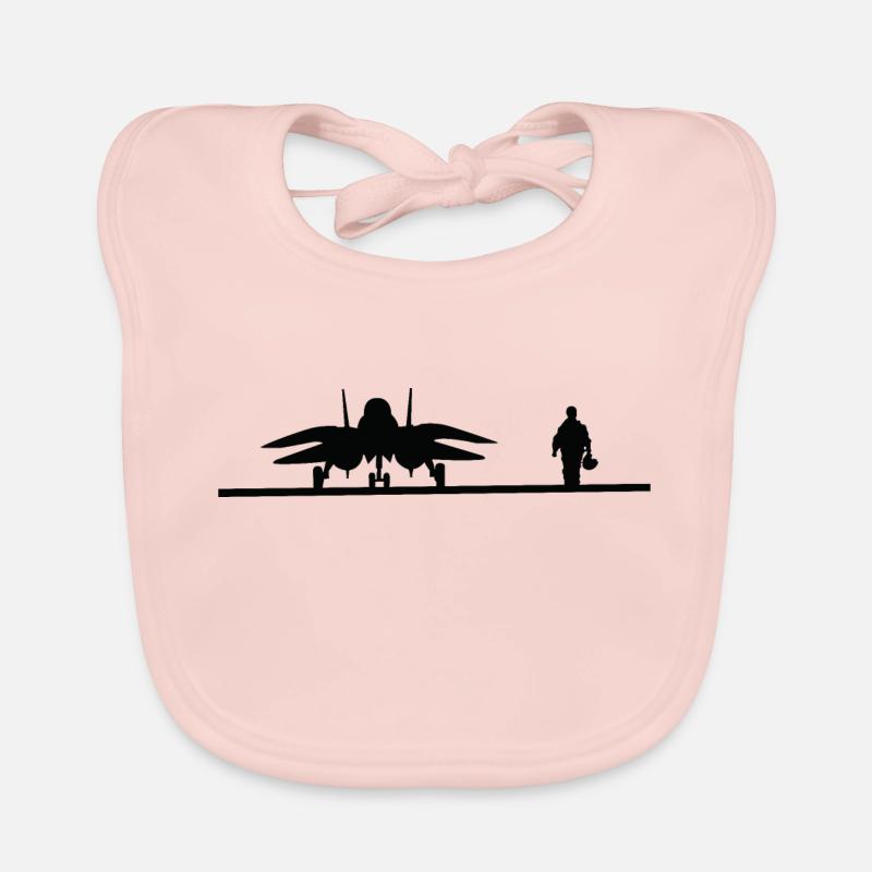 Armée de l’air Bavoir bio Bébé
