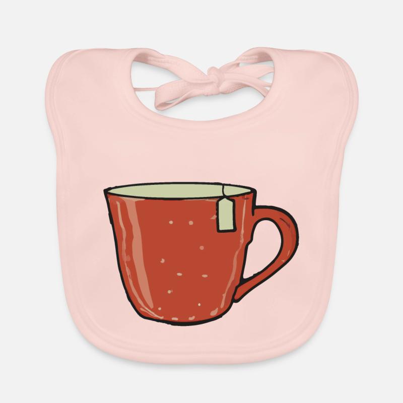 Tea Cup Tea Drinker Gift Idea Bavoir bio Bébé