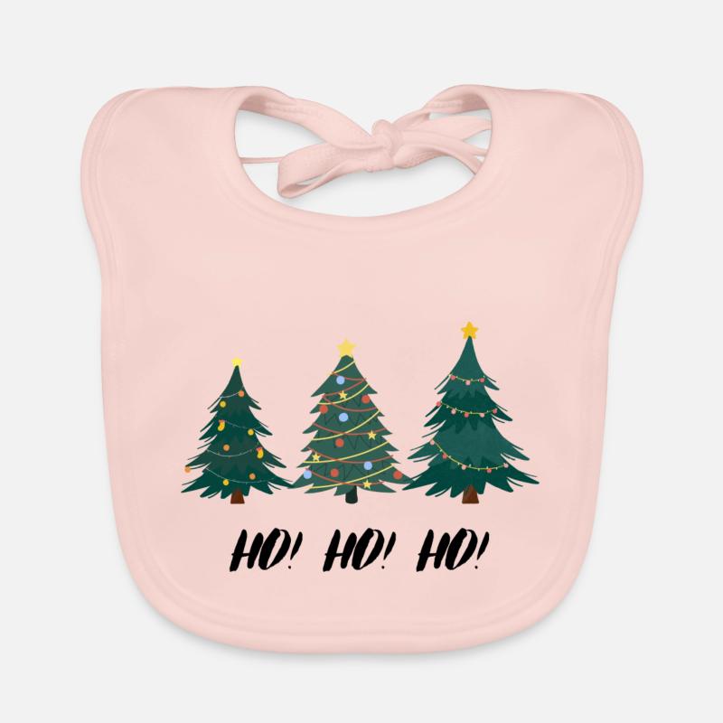 HOHOHO Christmas tree Organic Baby Bibs