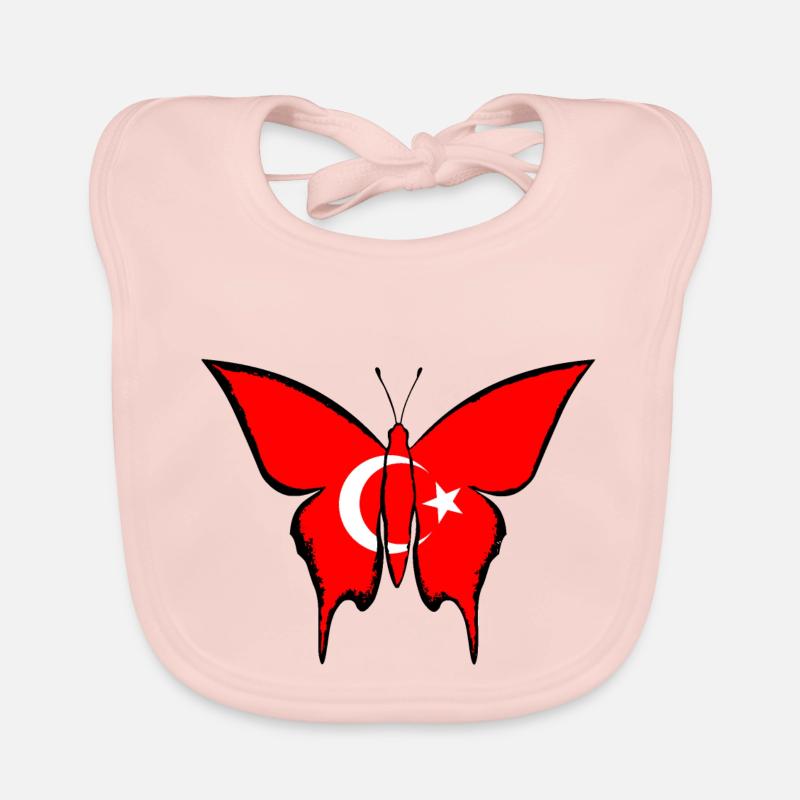 Drapeau de la dinde papillon Bavoir bio Bébé