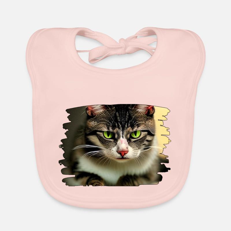 Chat racé 6 Bavoir bio Bébé