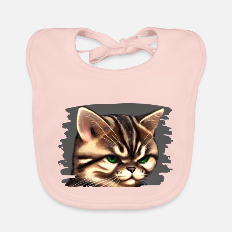 Cat face Organic Baby Bibs