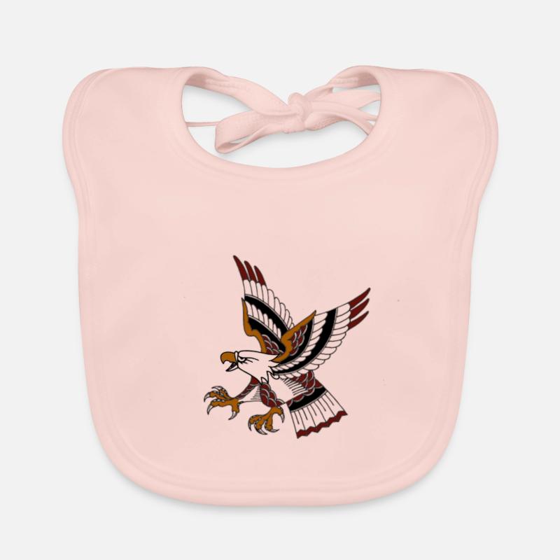 Old school eagle Baby Bio-Lätzchen