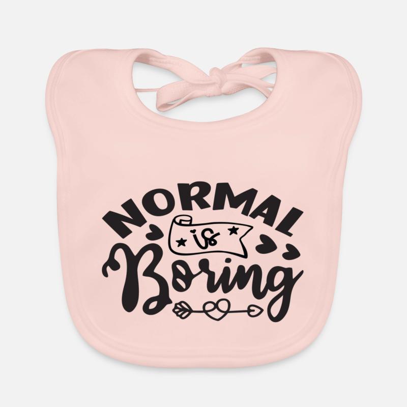 Normal est ennuyeux Bavoir bio Bébé