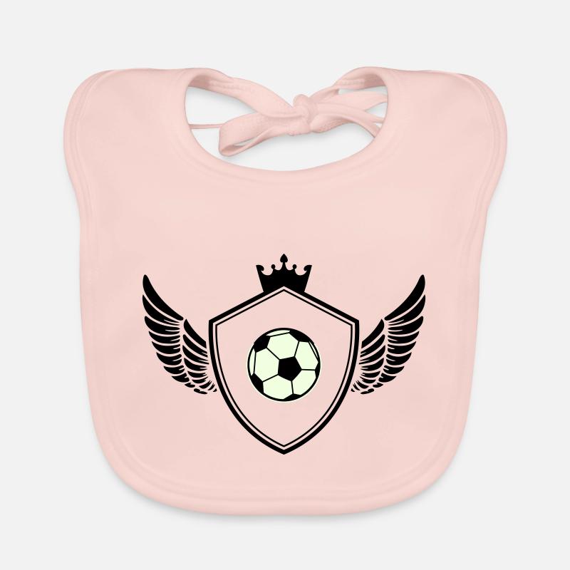 Football crest Organic Baby Bibs