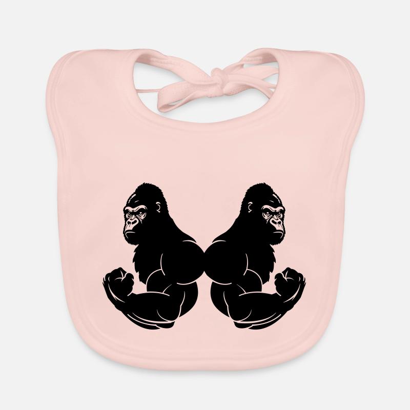 gorillas strong Baby Bio-Lätzchen