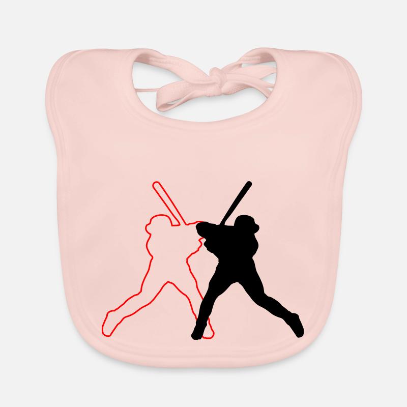 baseballer design 02 Baby Bio-Lätzchen