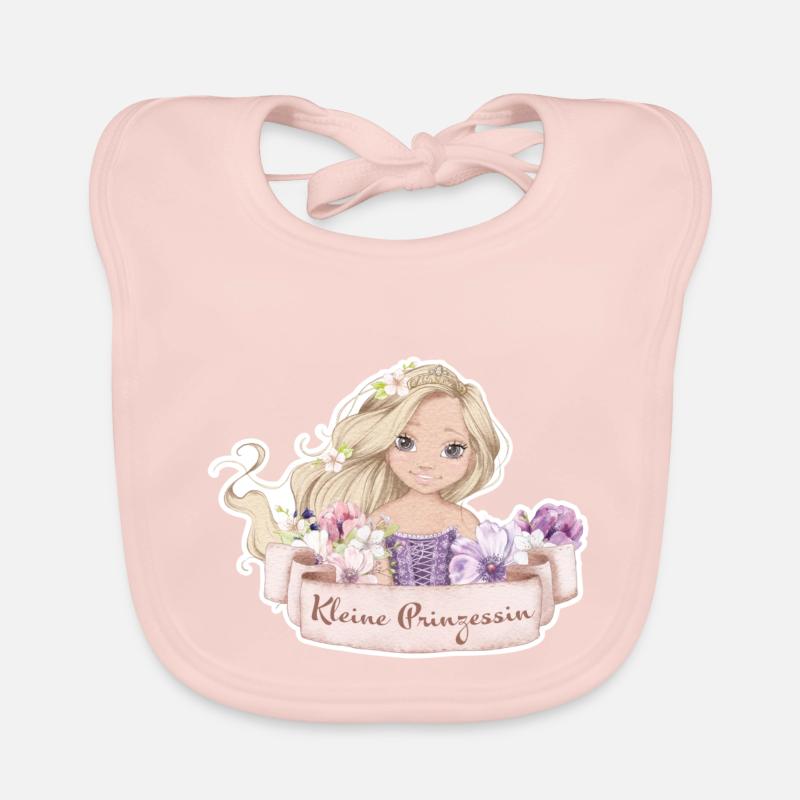 Prinzessin - Baby Bio-Lätzchen - Rose