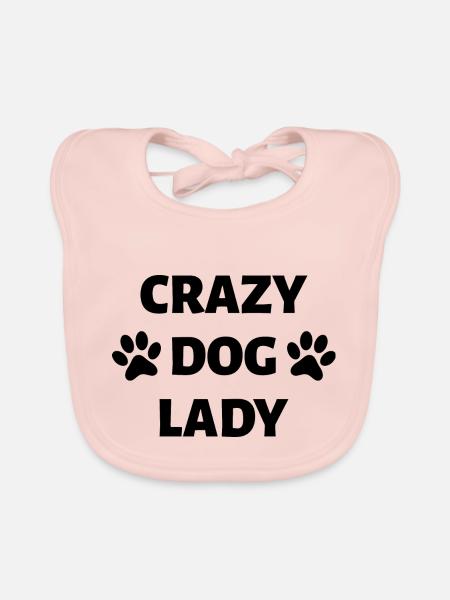 Dog Hund - Baby Bio-Lätzchen - Rose