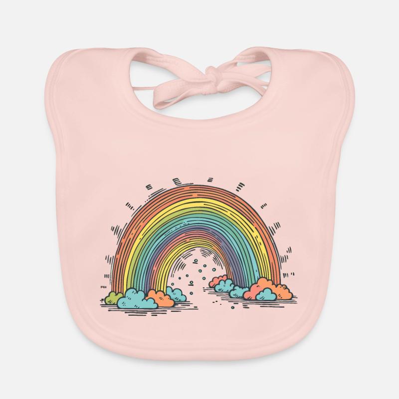 Regenbogen Baby Bio-Lätzchen