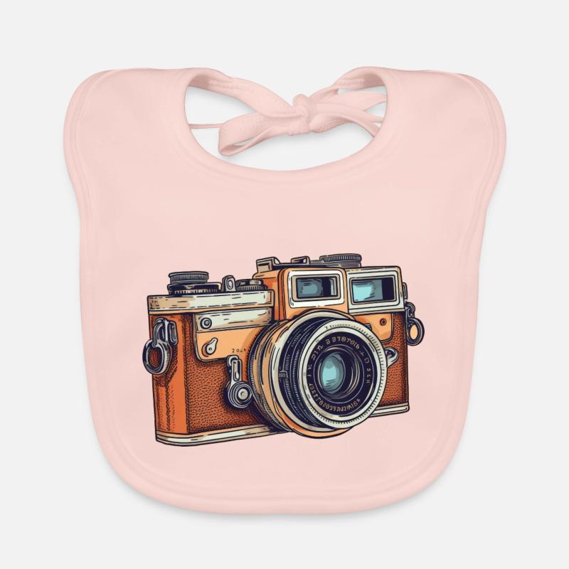 Vintage Camera Baby Bio-Lätzchen