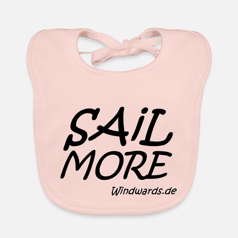 sail more work less motiv Baby Bio-Lätzchen