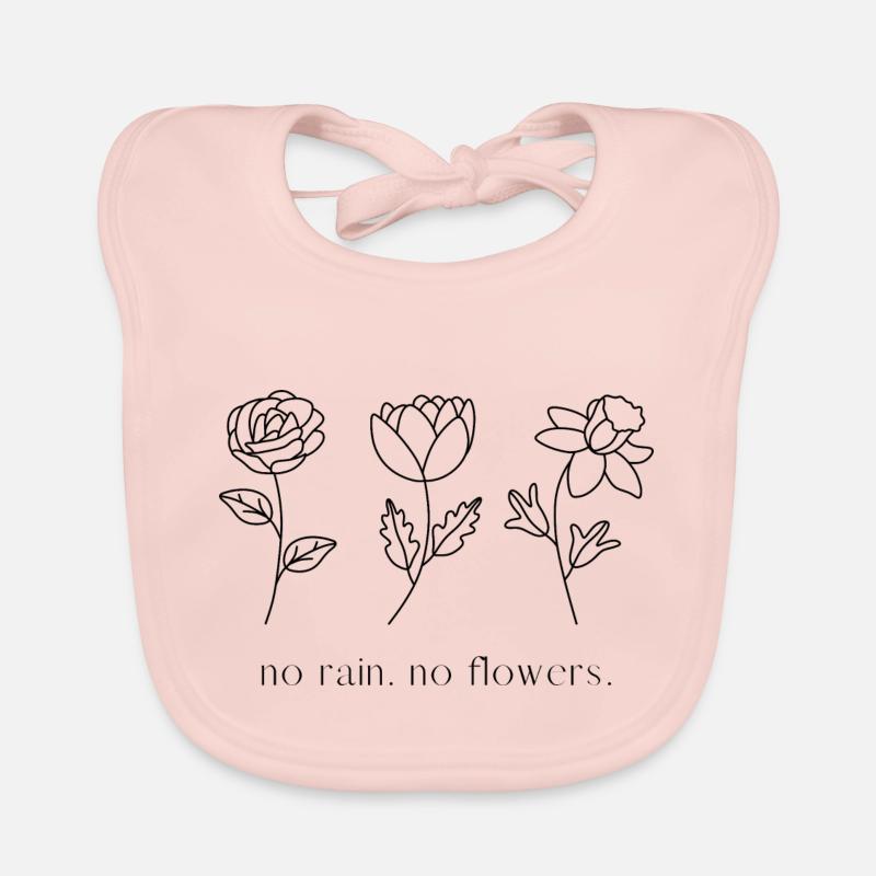 Pas de pluie pas de fleurs Bavoir bio Bébé