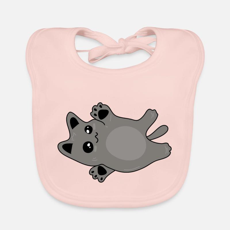 mignon bébé chat gris Bavoir bio Bébé