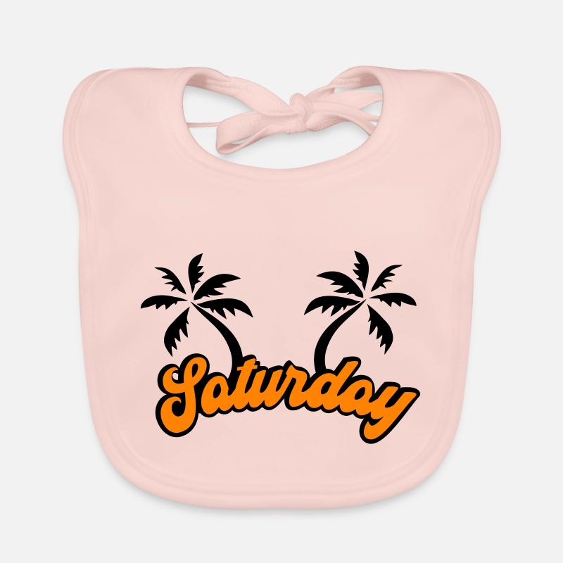 Saturday The Weekend Design Organic Baby Bibs