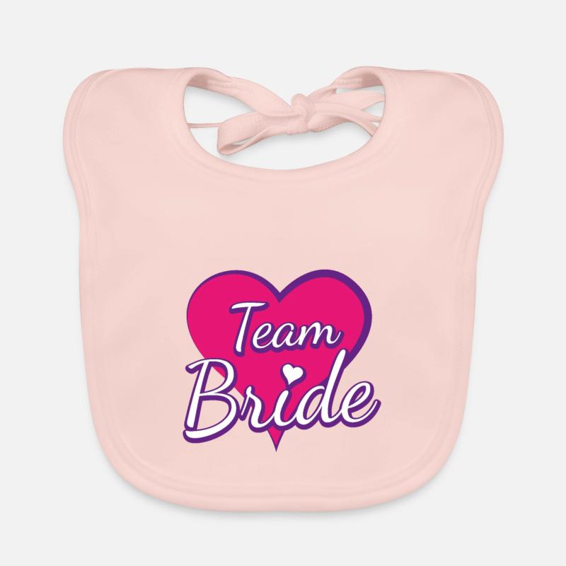 Team Bride Baby Bio-Lätzchen